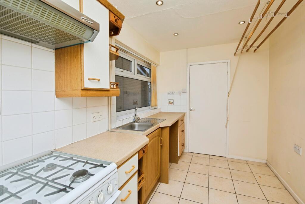 Empty kitchen before staging
